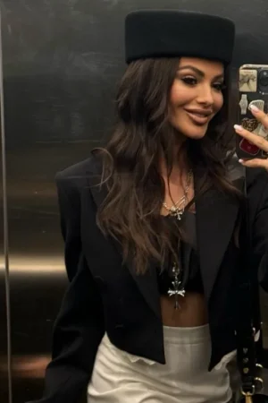 Vintage Hard Top Flat Fedoras Hats Women 100% Wool Felt Berets Hat Wedding Fascinator Caps Wedding Cocktail Party Pillbox Hat